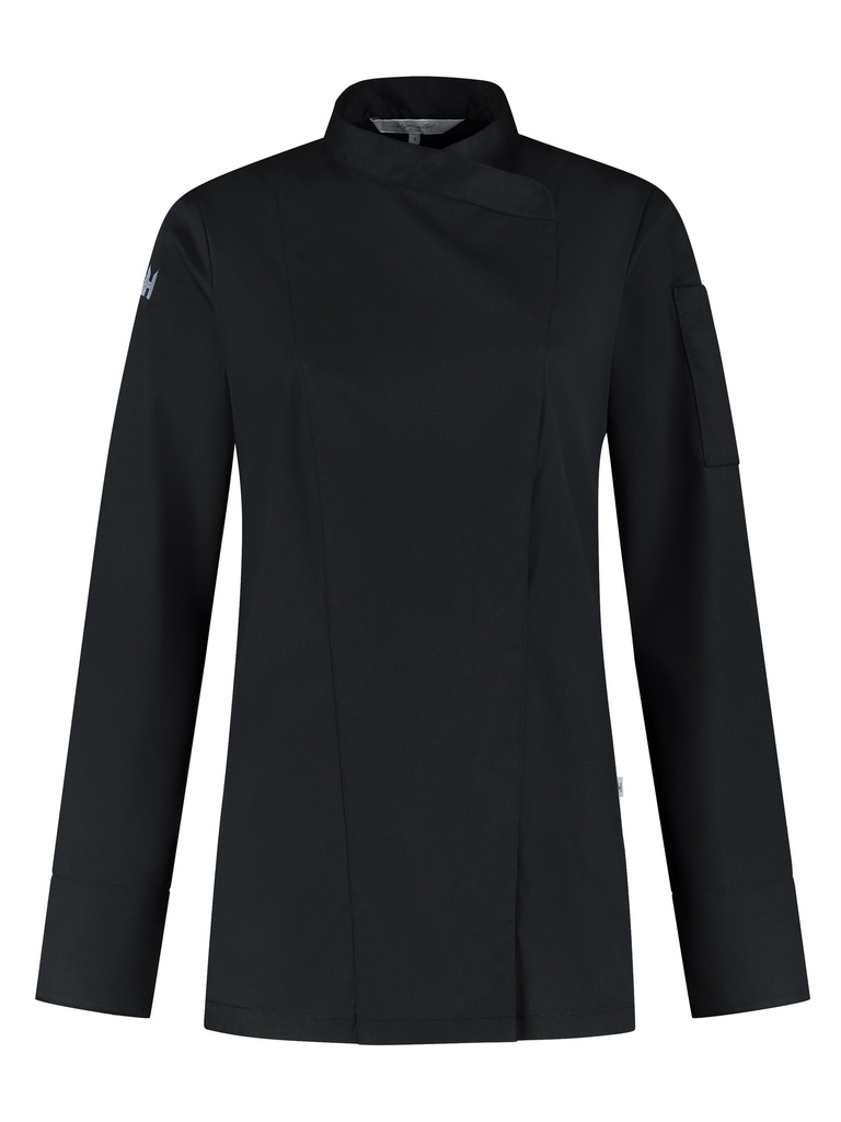 Chef Jacket Arlette Black_Front.jpg