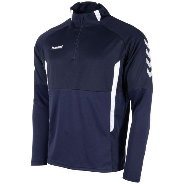 Authentic 1/4 Zip Top — Navy-White