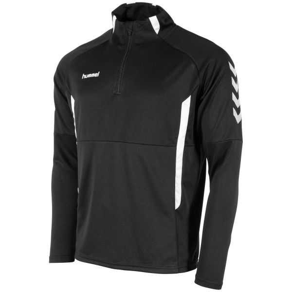 Authentic 1/4 Zip Top — Black-White