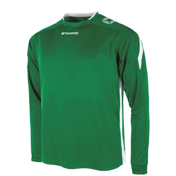 Drive Match Shirt LS — Green-White