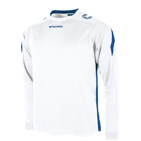 Drive Match Shirt LS — White-Royal