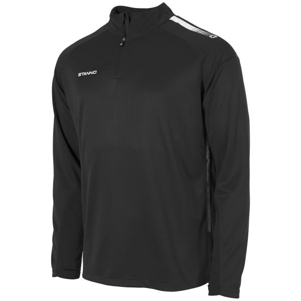First Quarter Zip Top — Black-Anthracite