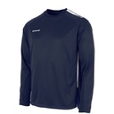 First Round Neck Top — Navy-White