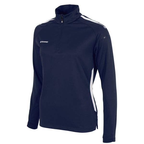 First Quarter Zip Top Ladies — Navy-White