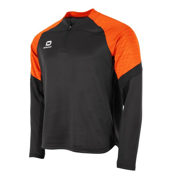 Bolt Quarter Zip Top — Black-Orange