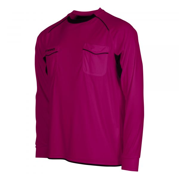 Bergamo Referee Shirt l.m. — Fuchsia-Black