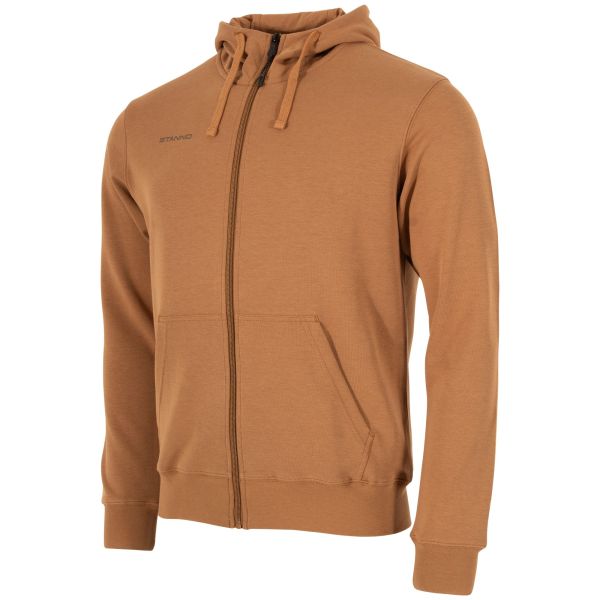 Base Hooded Full Zip Sweat Top — Brown