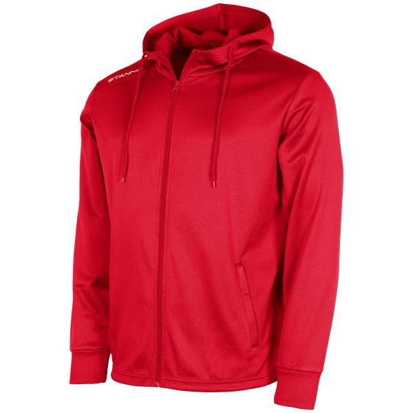 Field Hooded Full Zip Top — Red