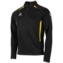 Stadio Quarter Zip top — Black-Yellow