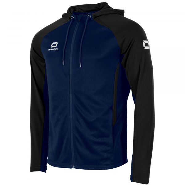Stadio Hooded Full Zip Top — Navy