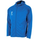 Ground Hooded Training Jacket Unisex — Royal-Black