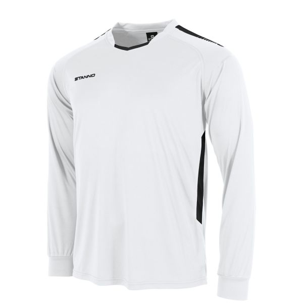 First Long Sleeve Shirt — White-Black