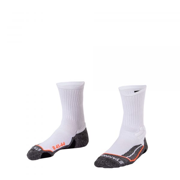 Stadium Crew Socks — White-Black