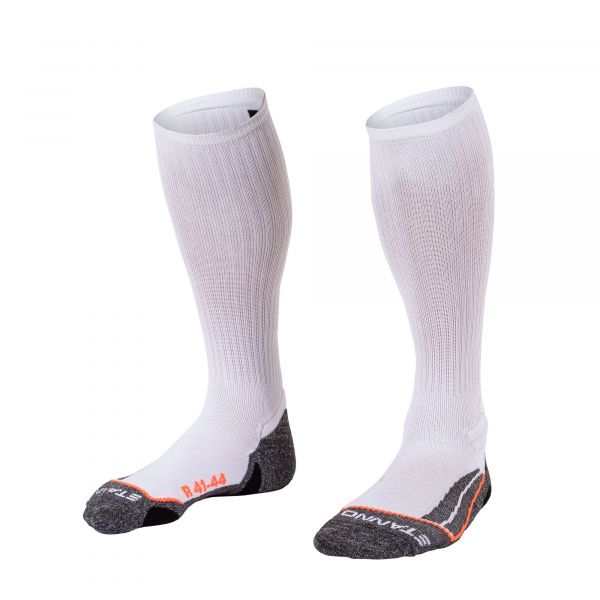 Stadium Socks — White-Black