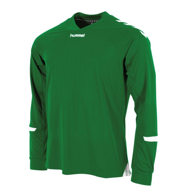 Fyn Long Sleeve Shirt — Green-White