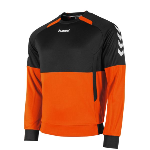 Authentic Top Round Neck — Orange-Black