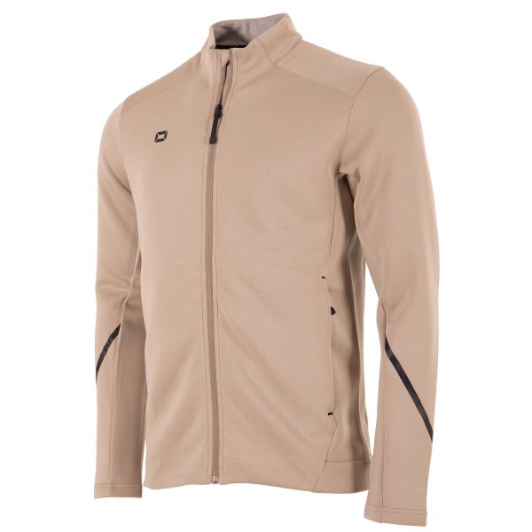 Plaza Full Zip Top — Beige