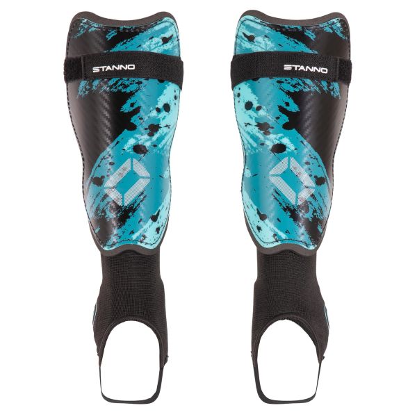 Liga IV Shin Guards — Black-Blue