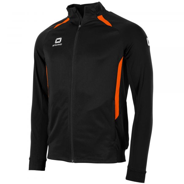Stadio Full Zip Top — Black-Orange