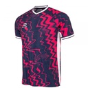 Wave Shirt — Navy-Pink-White