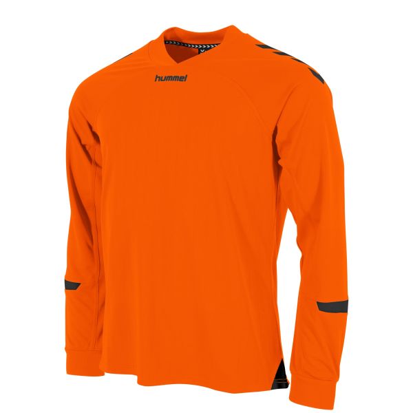 Fyn Long Sleeve Shirt — Orange-Black