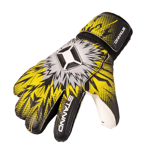 Kaji Goalkeeper Gloves JR — Black-Yellow