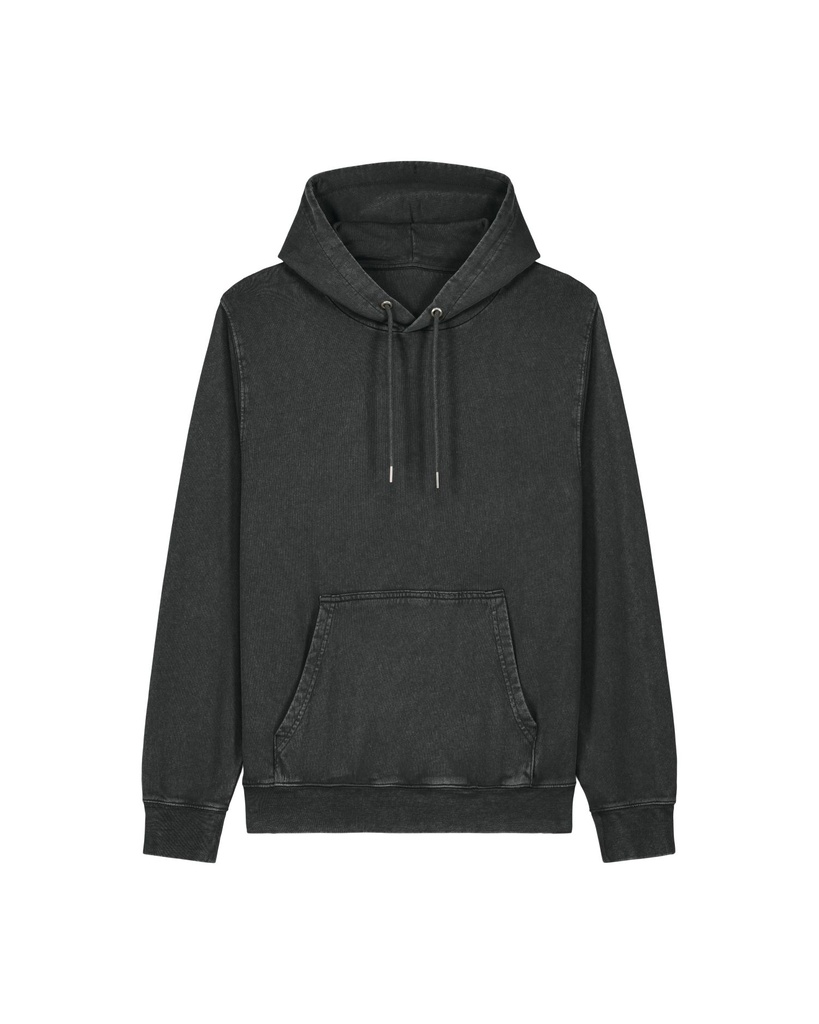 Archer Vintage Hoodie G. Dyed Black Rock