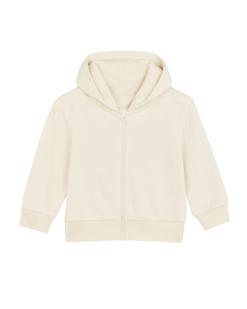 Baby Connector Zip Hoodie Natural Raw