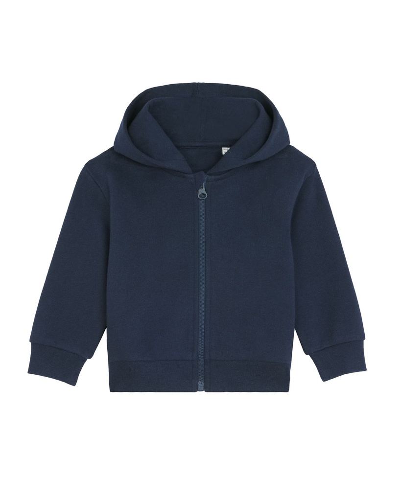 Baby Connector Zip Hoodie French Navy