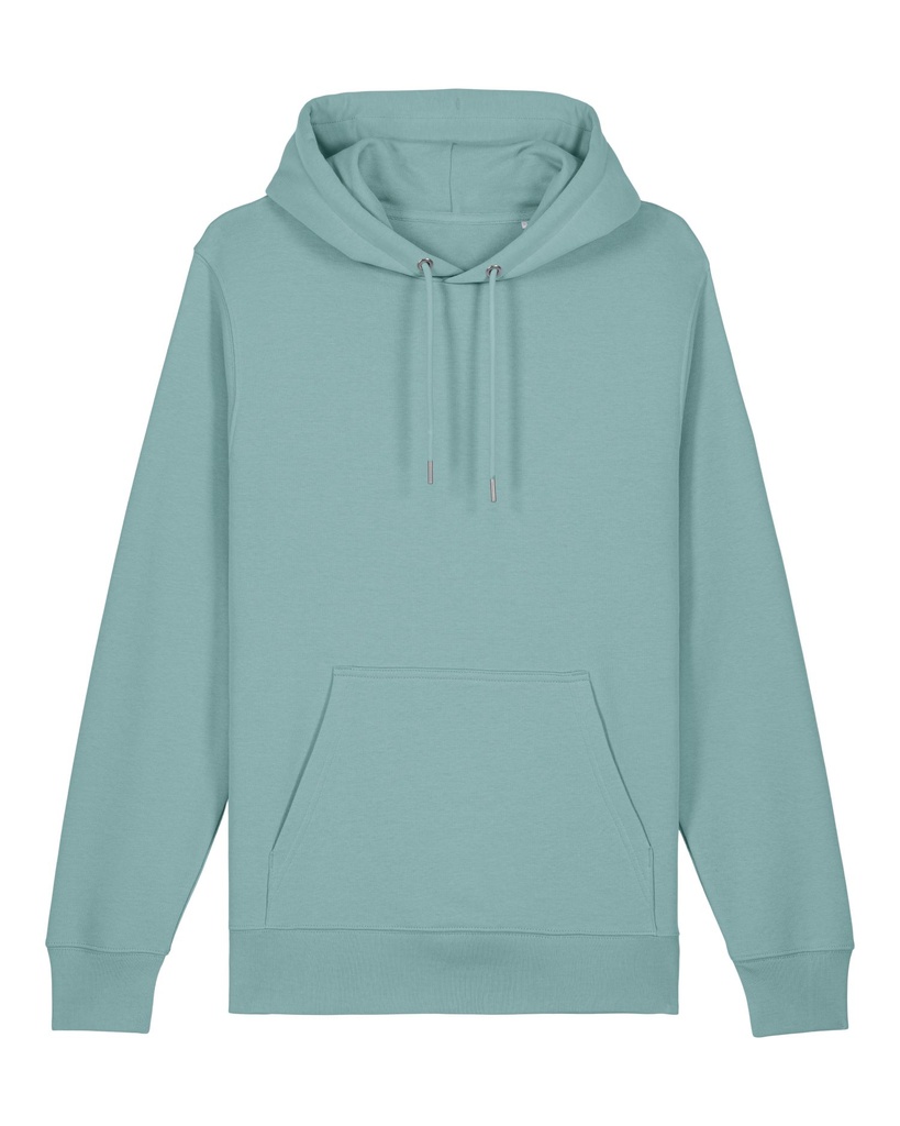 Archer Hoodie Teal Monstera