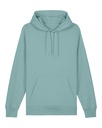 Archer Hoodie Teal Monstera