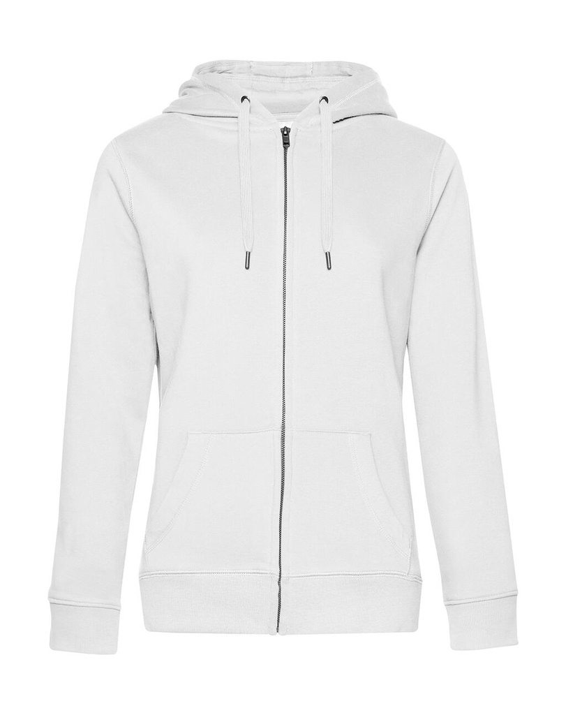 QUEEN Zipped Hooded /women White