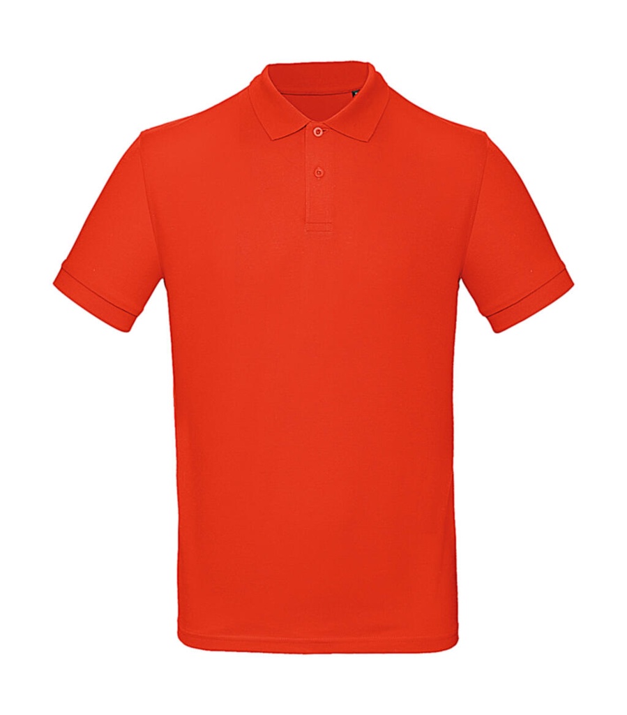 Organic Inspire Polo /men Fire Red