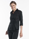 Women Black Stretch 3/4 Sleeve