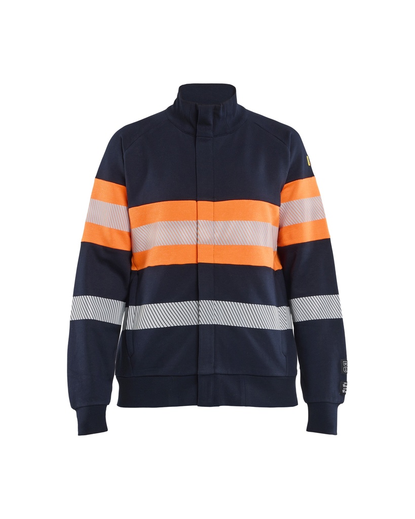 3472 Dames multinorm sweatshirt met rits inherent