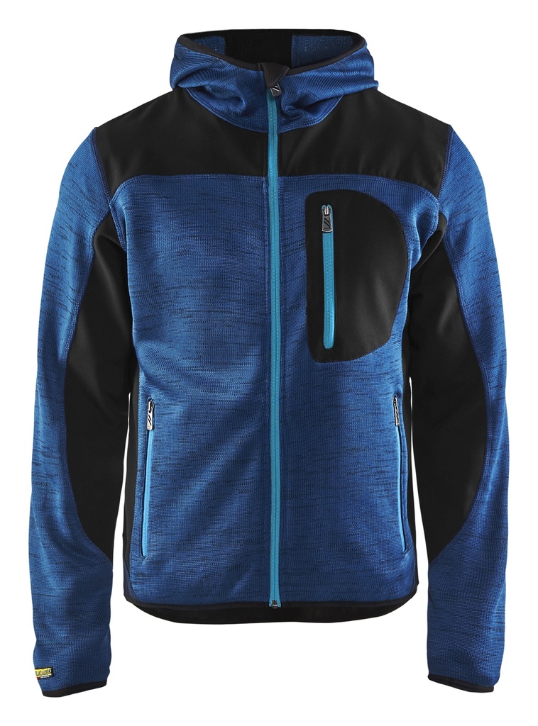 4930 Gebreid vest met softshell