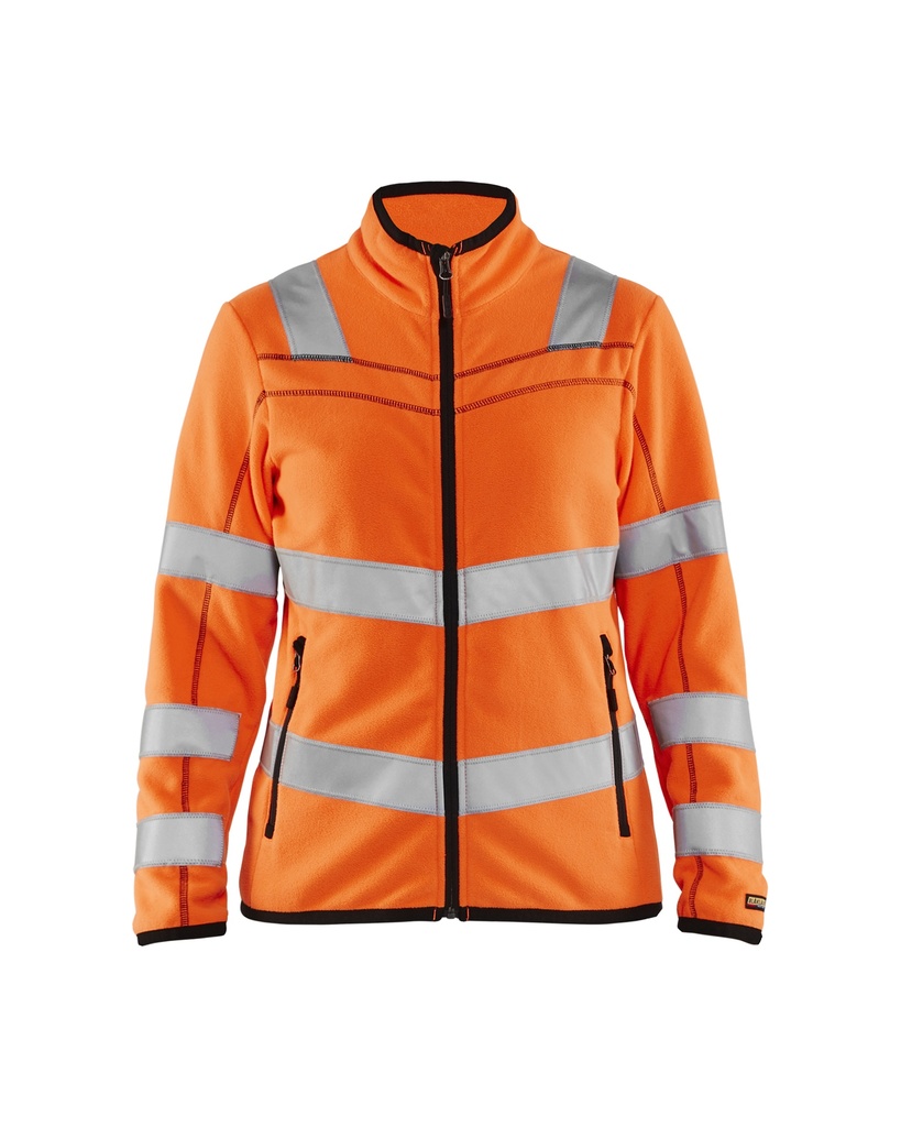4966 Dames Microfleecevest High Vis