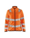 4966 Dames Microfleecevest High Vis