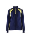 3403 Dames sweatshirt met halve halve rits Visible