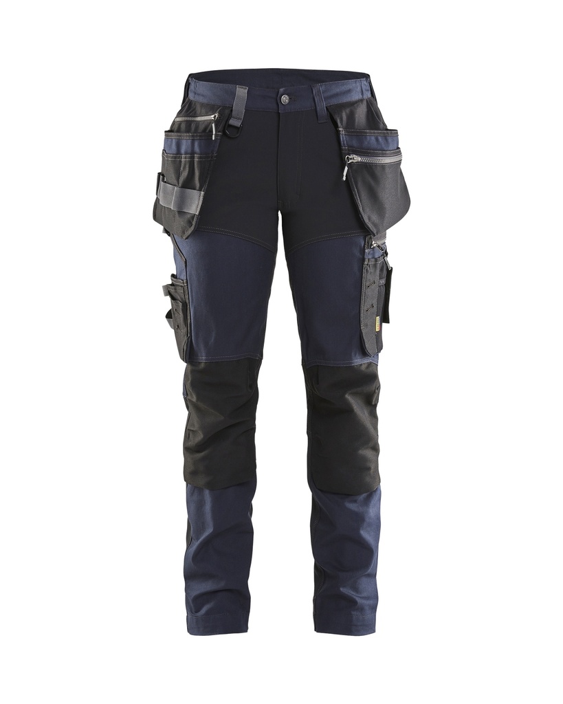 7115 Dames werkbroek met stretch en gereedschapszakken