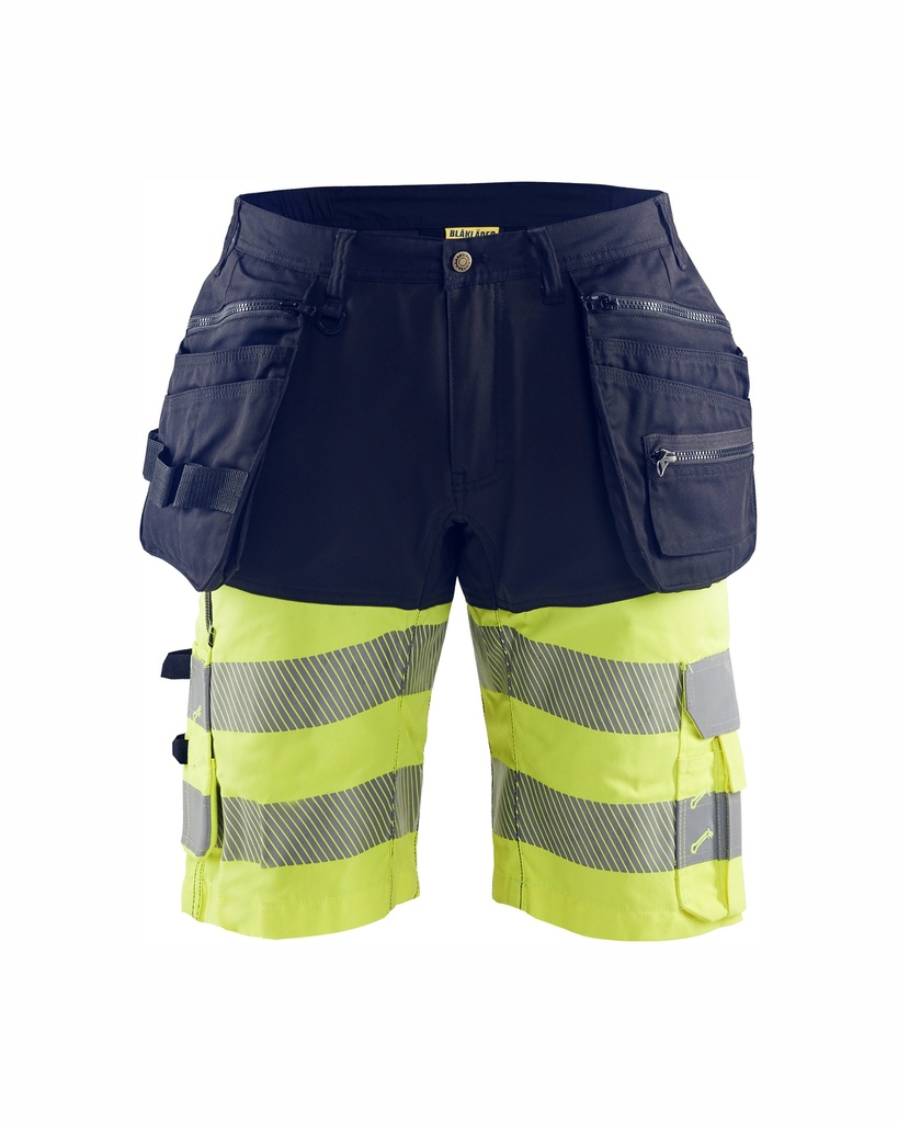 1596 High Vis short met gereedschapszakken