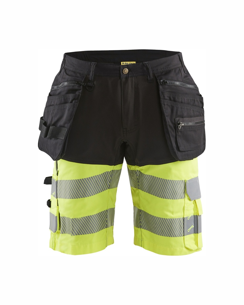 1596 High Vis short met gereedschapszakken