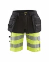 1596 High Vis short met gereedschapszakken