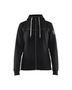 4974 Dames Hooded sweatshirt met rits gevoerd