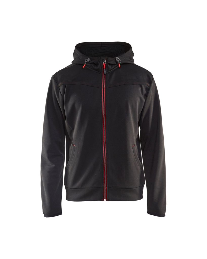 3363 Hooded sweatshirt met rits