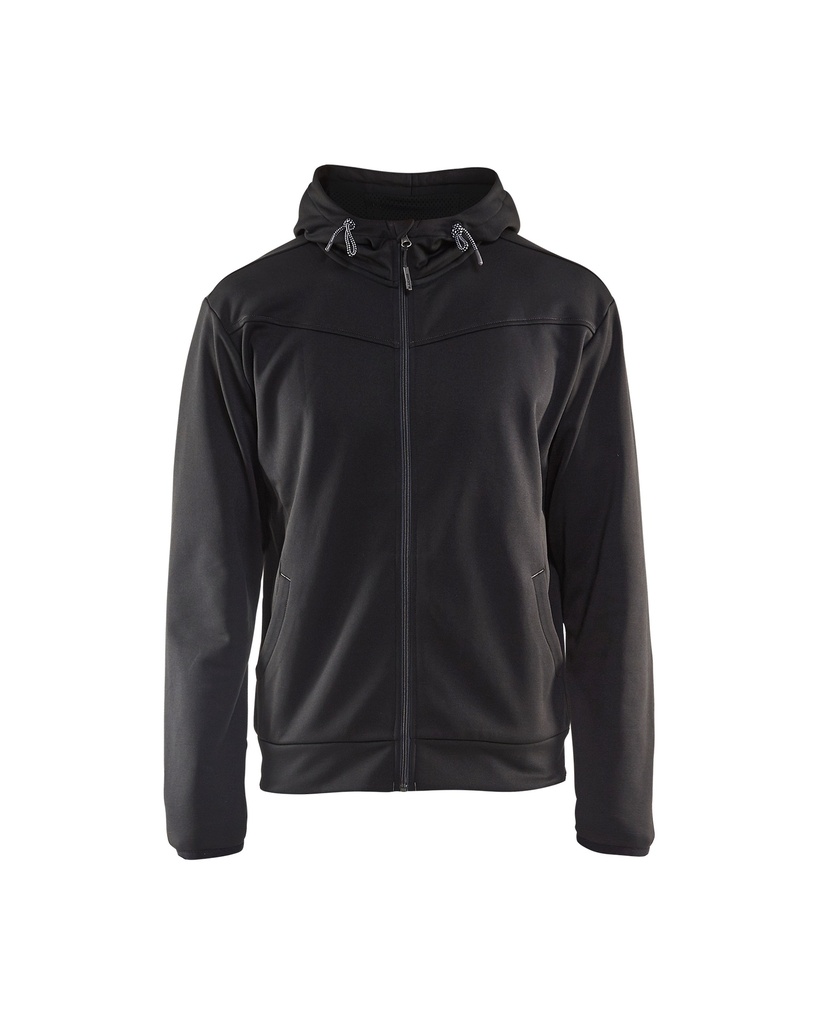 3363 Hooded sweatshirt met rits