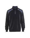 3353 Sweatshirt bi-colour met halve rits