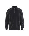 3353 Sweatshirt bi-colour met halve rits