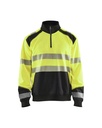 3556 Sweatshirt met halve rits High Vis