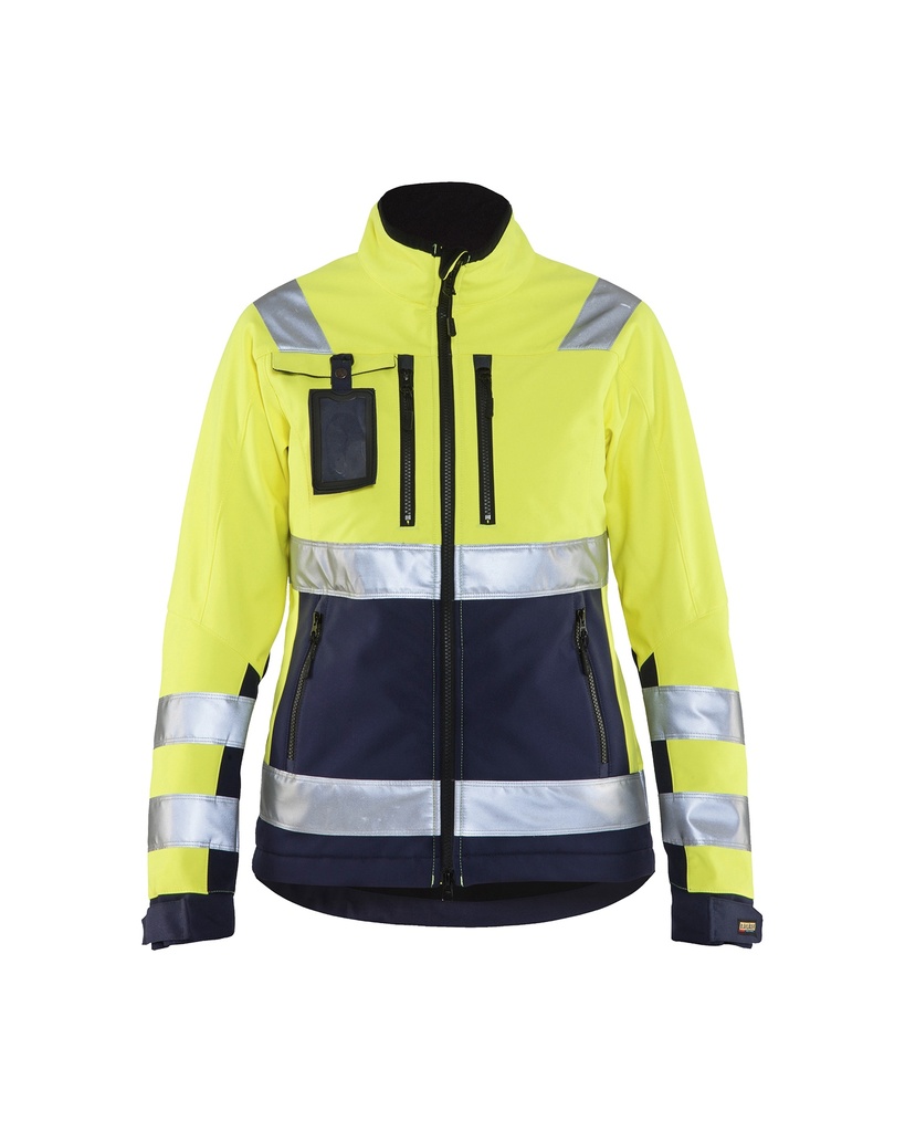 4902 Dames Softshell jack High Vis